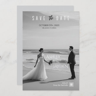 Monochrome Wedding Invitation