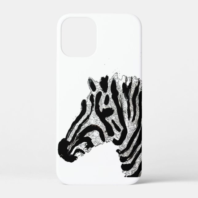 Monochrome Wild Animal Zebra Case-Mate iPhone Case (Back)