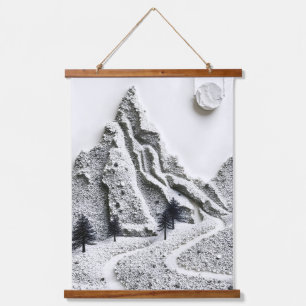 Monochrome Winter Hanging Tapestry
