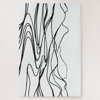 Monochrome Zen Tranquilty Jigsaw Puzzle