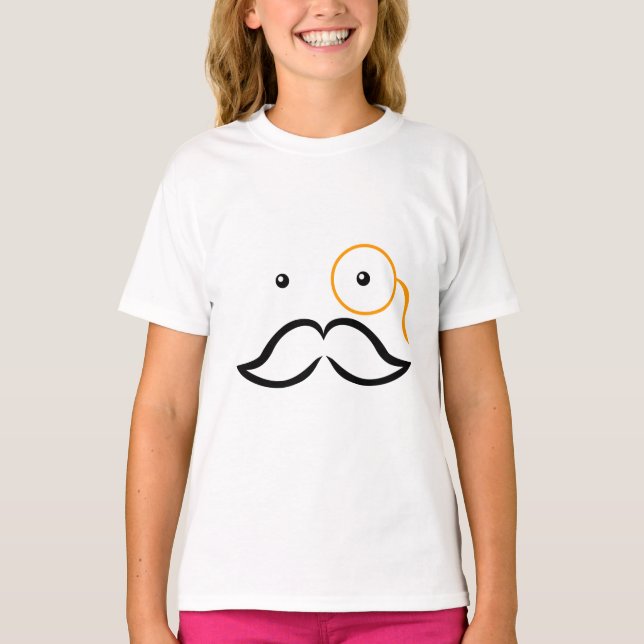 Monocle and Moustache T-Shirt (Front)