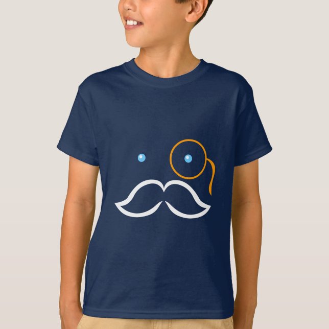 Monocle and Moustache T-Shirt (Front)