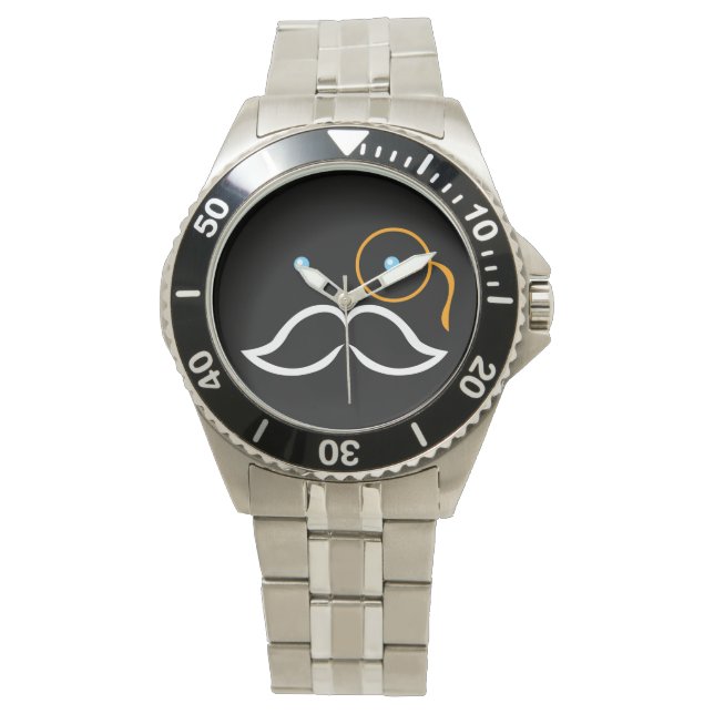 Monocle and Moustache Watch (Front)