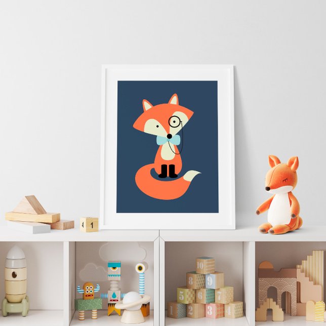 Monocle Hipster Red Fox Poster (Creator Uploaded)