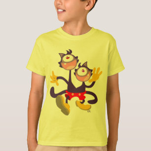 Monocular Cats in Tandem Walk Children T-shirt