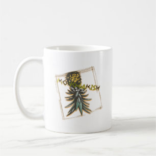 Monogamish party upside-down pineapple coffee mug