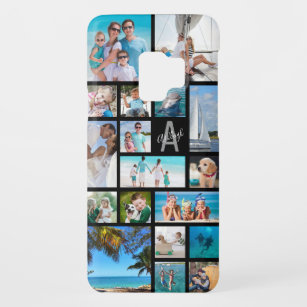 Monogram 18 Photo Collage Name Custom Colour Case-Mate Samsung Galaxy S9 Case