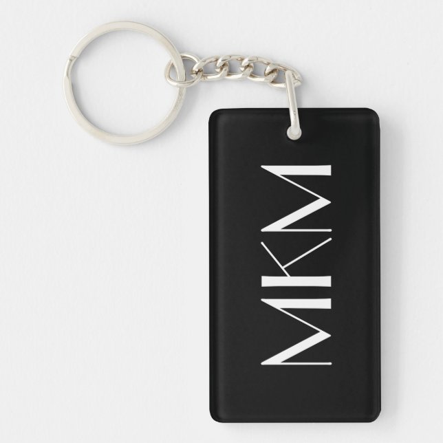 Monogram 2 Sided Customised Keychain (Front)