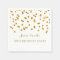 Monogram 30th Birthday Napkin Gold confetti