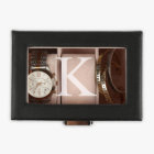 Monogram 3-Slot Leather Watch Case