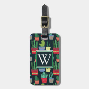 Monogram   A Crowd of Cactus Luggage Tag