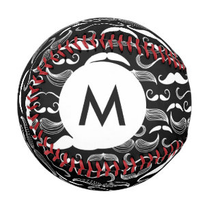 Monogram A Gentlemen's Club. Moustache pattern Baseball