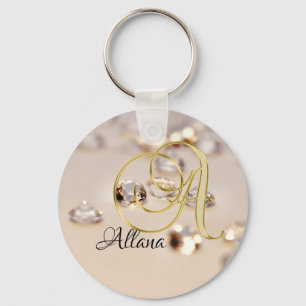 Monogram A Key Ring