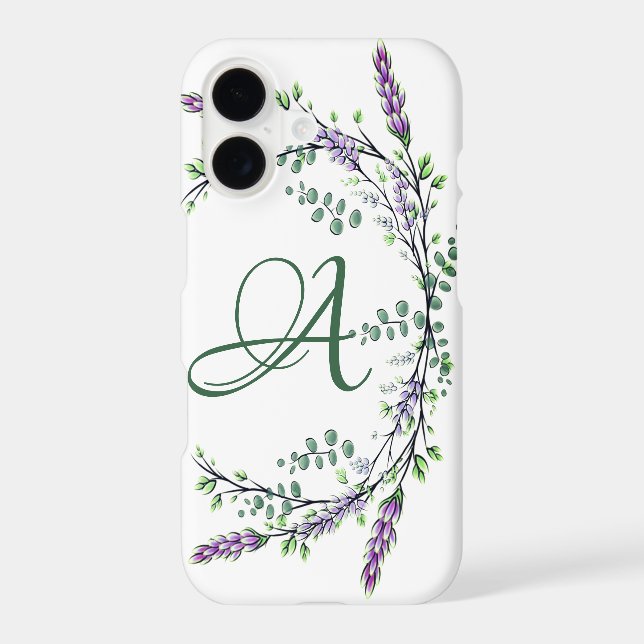 Monogram A Lavender Eucalyptus (Back)