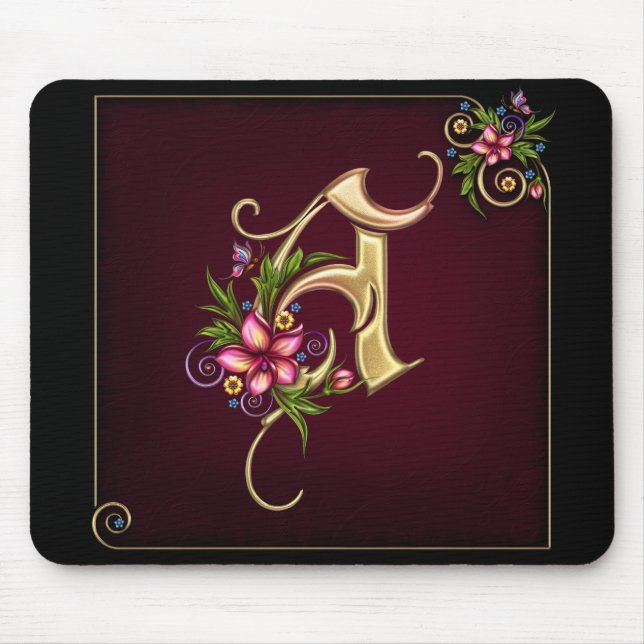 Monogram A Mousepad (Front)