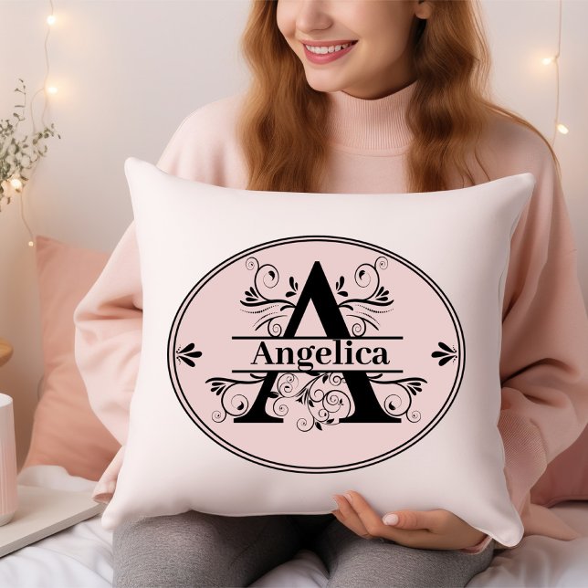 Monogram A Name Cushion (Creator Uploaded)