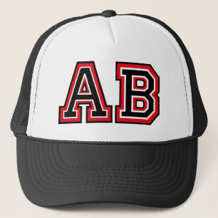 Monogram 'AB' Trucker Hat
