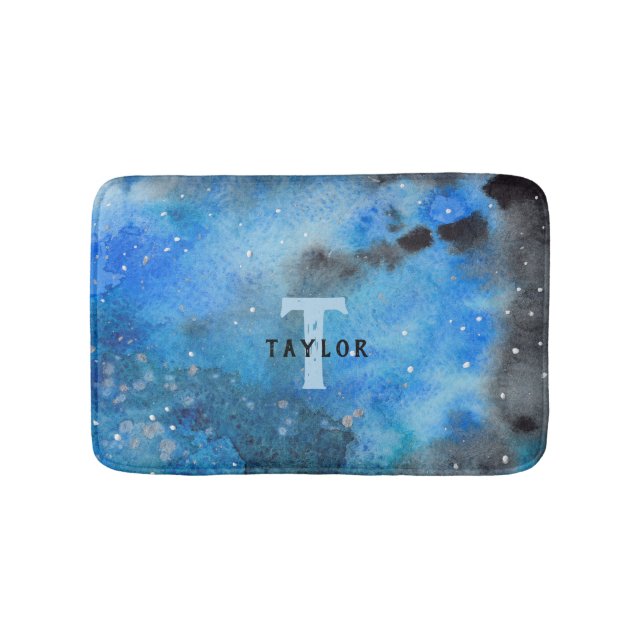 Monogram Abstract Art Bath Mat (Front)