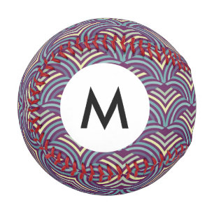 Monogram Abstract ethnic background 2 Baseball