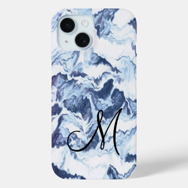 Monogram Abstract Pattern  Case-Mate iPhone Case (Back)