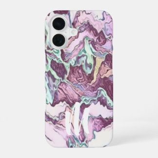 Monogram Abstract Pattern iPhone 16 Case