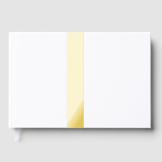 Monogram add name letter alphabet simple minimal t guest book (Front)