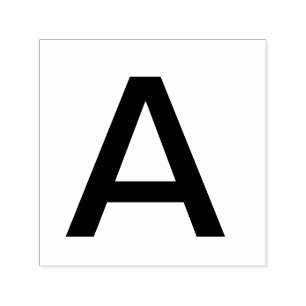 Monogram add name letter alphabet simple minimal t self-inking stamp