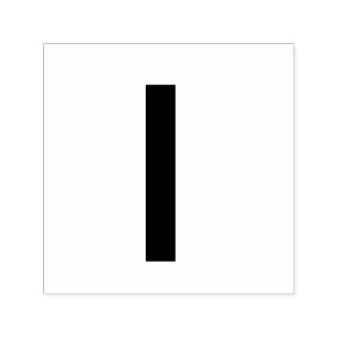 Monogram add name letter alphabet simple minimal t self-inking stamp