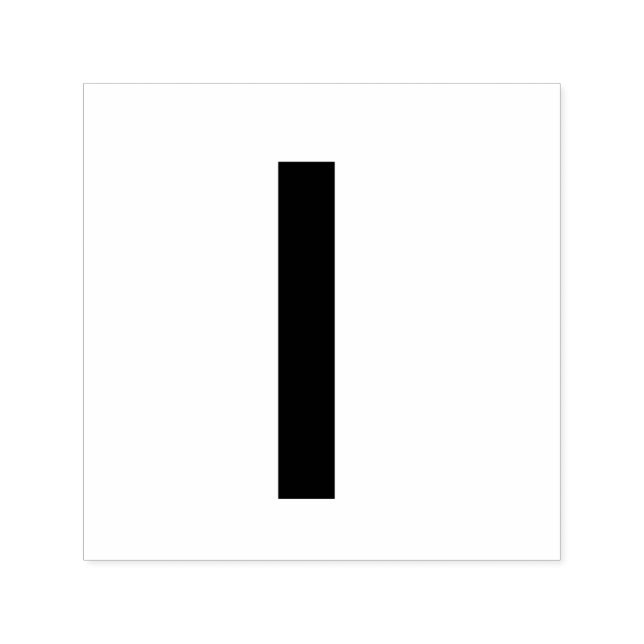 Monogram add name letter alphabet simple minimal t self-inking stamp (Design)