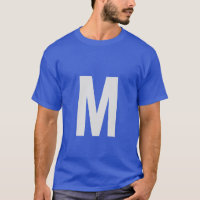 Monogram Add Your Name Initial Blue