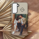 Monogram Add Your Own Photo Colour Block Samsung Galaxy Case<br><div class="desc">Keep your memories where you can see them with this colour block design and the ability to add your own photo and monogram initials that are easily customised with your personal details.</div>