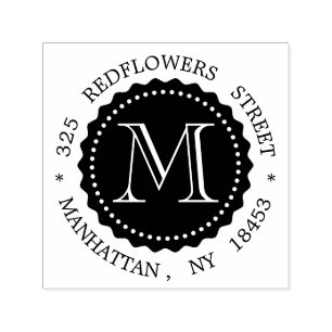 Monogram address Stamp