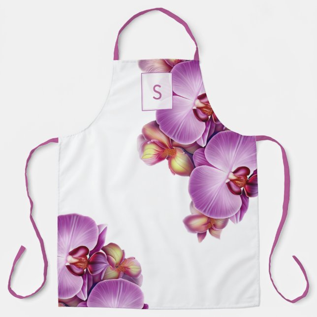 Monogram All-Over Print Apron (Front)