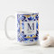 Monogram Amalfi Vietri Italian blue tiles gifts
