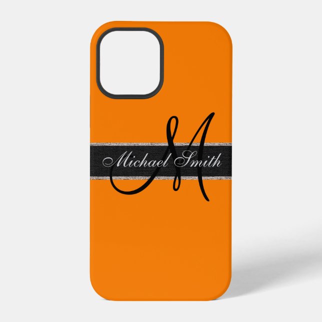 Monogram Amber (SAE-ECE) Colour Background iPhone Case (Back)