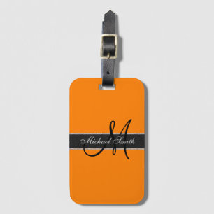 Monogram Amber (SAE-ECE) Colour Background Luggage Tag
