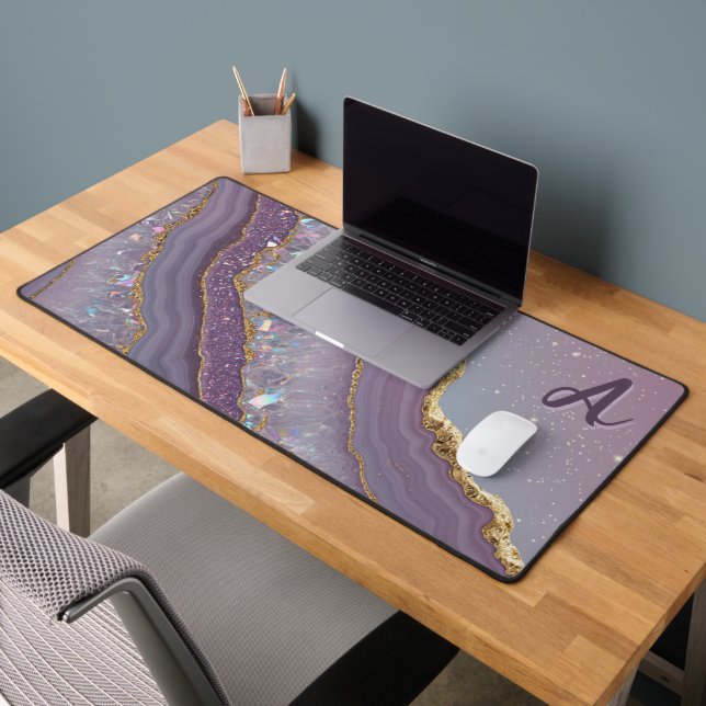 Monogram Amethyst Aurora Desk Mat (Office 2)