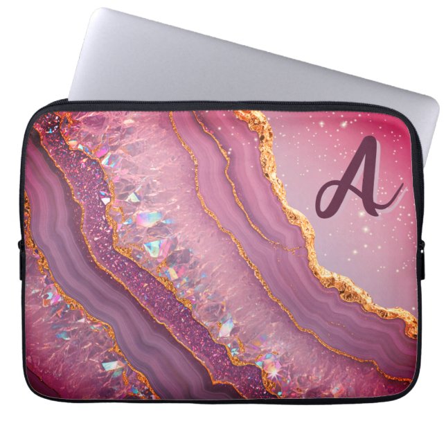 Monogram Amethyst Aurora Laptop Sleeve (Front)