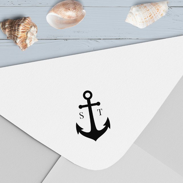 Monogram Anchor Nautical Self-inking Stamp (Creator Uploaded)