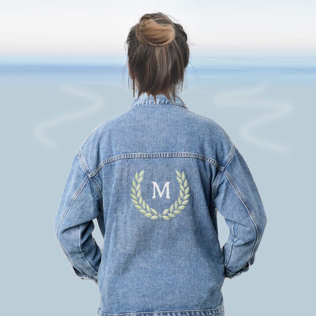 Monogram and Laurel Wreath Denim Jacket (Creator Uploaded)