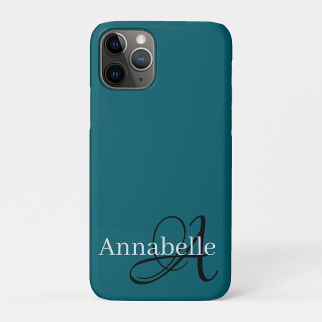 Monogram and Name Case-Mate iPhone Case (Back)