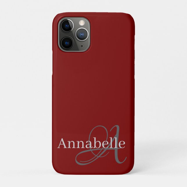 Monogram and Name Case-Mate iPhone Case (Back)
