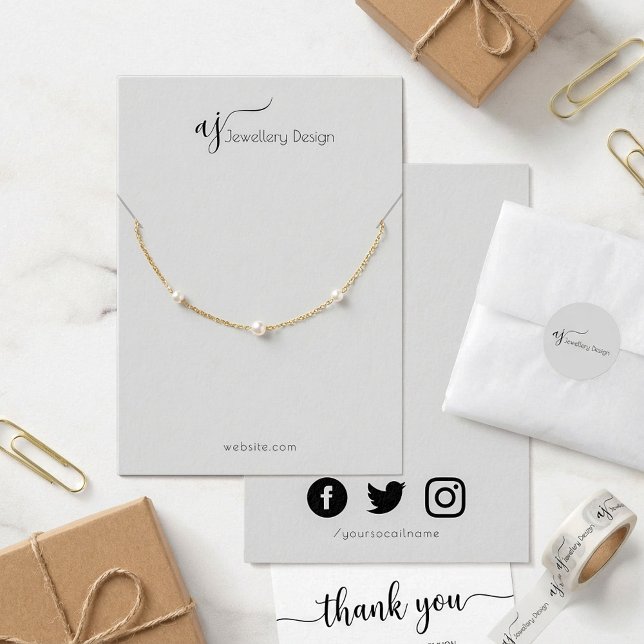 Monogram and social media necklace or bracelet (Creator Uploaded)