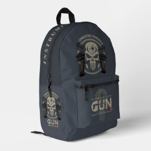 Monogram Art of Gun (2) Printed Backpack