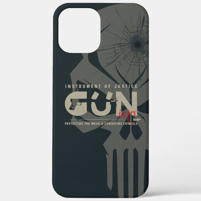 Monogram Art of Gun | (Dark mode) Case-Mate iPhone Case (Back)