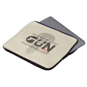 Monogram Art of Gun Laptop Sleeve