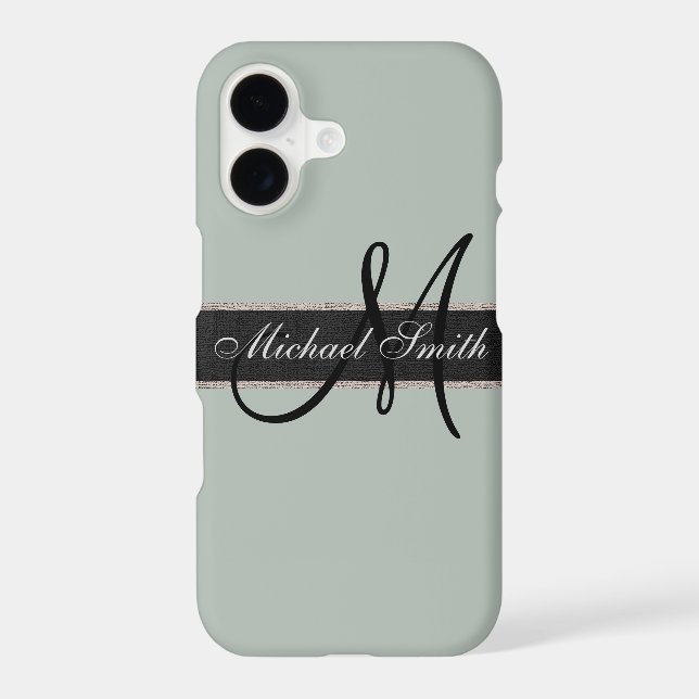 Monogram Ash grey Colour Background (Back)