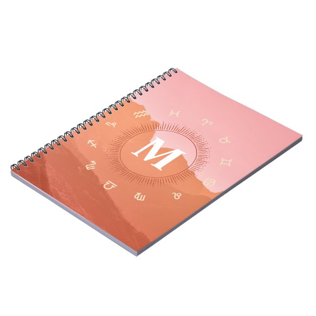 Monogram Astrology Notebook (Left Side)