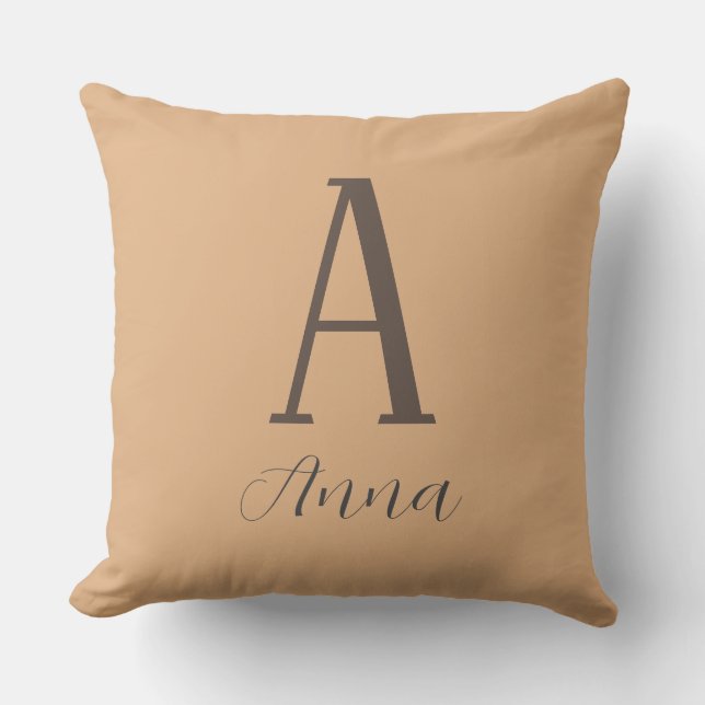 Monogram Autumn vibe Cushion (Front)