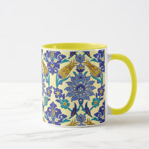 Monogram Azulejo Ceramic Style Vintage Ornament Mug